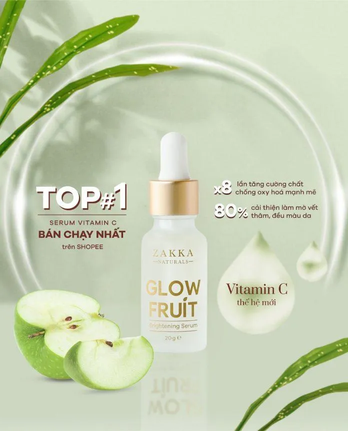 Tinh chất Vitamin C Glow Fruit là dòng sản phẩm bán chạy nhất.